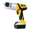 Cordless drill with hammer action