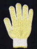 Cotton work garden glove with rubber