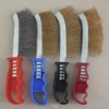 Crimp Steel Wire Brush with Plastic handle