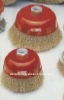Crimped bowl wire brush Cup shaped Bending wire Brass Coated Steel Wire Brushes