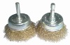 Crimped brass steel Wire Cup Shaped brush with Shank