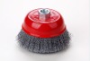 Crimped wire cup brush