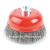 Crimped wire cup brush