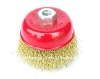 Cup and Bowl shaped Brass Coated Crimped Steel Wire brush