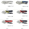 Curved-jaws lock-grip negative-opening locking pliers