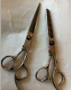 Damascus steel hair scissors/hairdressing scissors