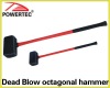 Dead blow octagonal hammer