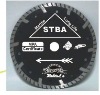 Deep teeth segmented small diamond saw blade for Long Life cutting marble----STBA