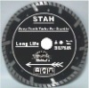 Deep teeth turbo small diamond saw blade for long life cutting granite---STAH