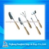 Deluxe shovel and fork wooden handle garden tool set