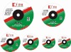 Depressed center resin bonded grinding wheel