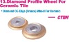 Diamond OG Edge (France) Wheel for Ceramic Tile -- CTBH