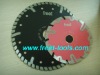 Diamond Turbo Blade with Protective Segments