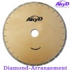 Diamond arranged Marble diamond circular saw blade