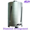 Diamond core bit for reinforced concrete dry drill