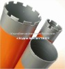Diamond core drill bit for drilling granite