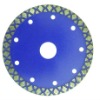 Diamond cutting saw for marble