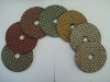 Diamond dry polishing pad