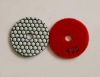 Diamond dry polishing pad for granite