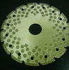 Diamond electroplated saw blade for concrete