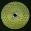 Diamond electroplated saw blade for concrete