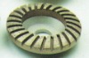 Diamond electroplated turbo grinding wheel