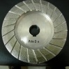 Diamond electroplated turbo grinding wheel