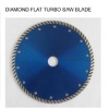 Diamond flat turbo saw blade