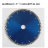 Diamond flat turbo saw blade
