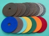 Diamond flexible polishing pads