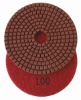 Diamond polishing pad for wet polishing