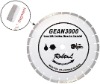 Diamond saw blade for long life cutting abrasive material--GEAN
