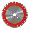 Diamond saw blade for road cutting and grooving