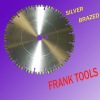 Diamond silver brazed welded saw blade