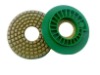 Diamond snail lock polishing pad