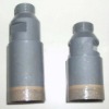 Diamond threaded shank drill bits