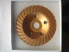 Diamond turbo type cup grinding wheel