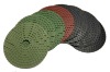 Diamond velcro backed polishing pad