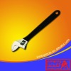 Dipped handle adjustable wrench