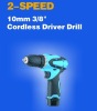 Direct current/Steady quality 10.8v electric cordless drill/screw driver drill/2 peed