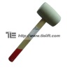 Double End Rubber Hammer with wood handle