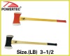 Double bit axe with wooden handle series