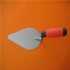Double color rubber handle bricklaying trowel