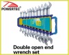 Double open end wrench set