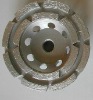 Double row grinding cup wheel