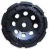 Double rows grinding cup wheel