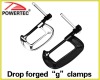 Drop forged "g" clamps