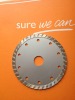 Dry cutting diamond saw blade