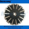 Dry cutting diamond saw blade T-shape