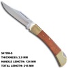 Durable Backlock Knife With Wood Handle 5470W-S